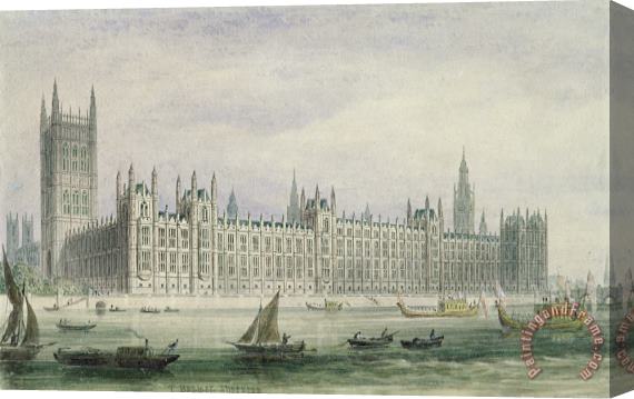 Thomas Hosmer Shepherd The Houses of Parliament Stretched Canvas Painting / Canvas Art