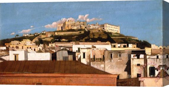 Thomas Jones A View of Certosa Di San Martino with The Castel Sant Elmo, Naples Stretched Canvas Print / Canvas Art