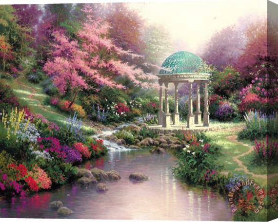 Thomas Kinkade Pools of Serenity Stretched Canvas Painting / Canvas Art