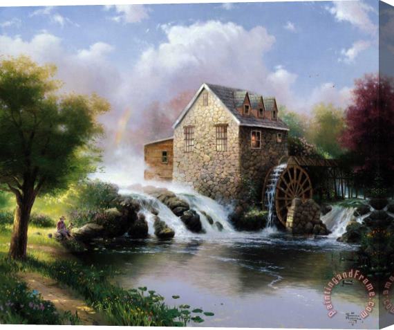 Thomas Kinkade The Blessings of Summer Stretched Canvas Print / Canvas Art