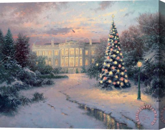 Thomas Kinkade The Lights of Liberty Stretched Canvas Painting / Canvas Art