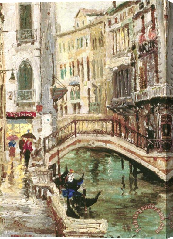 Thomas Kinkade Venice Canal Stretched Canvas Print / Canvas Art