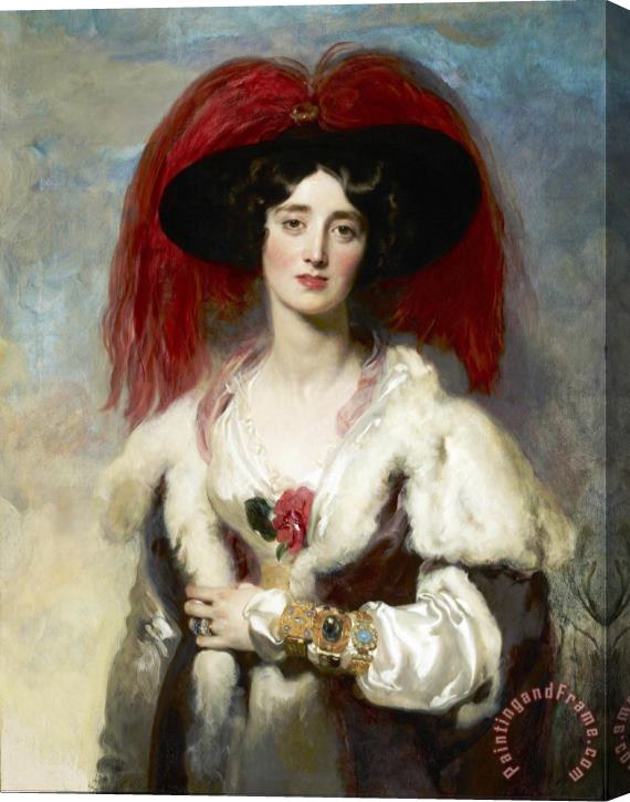 Thomas Lawrence Julia, Lady Peel Stretched Canvas Painting / Canvas Art