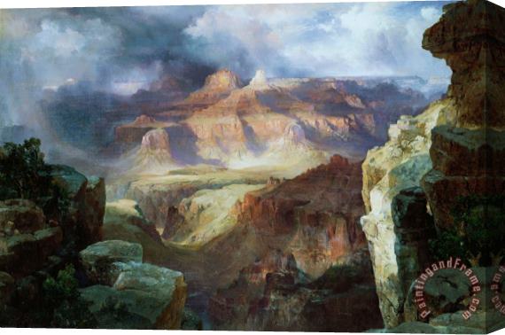 Thomas Moran A Miracle of Nature Stretched Canvas Painting / Canvas Art