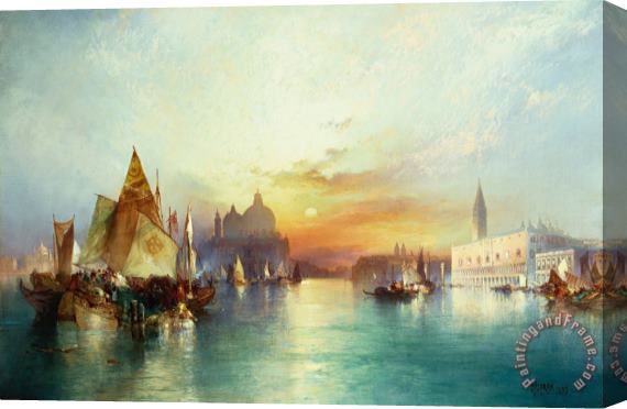 Thomas Moran Venice Stretched Canvas Painting / Canvas Art