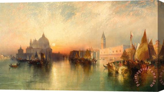 Thomas Moran View Of Venice Stretched Canvas Print / Canvas Art