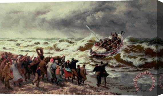 Thomas Rose Miles The Return of the Lifeboat Stretched Canvas Painting / Canvas Art