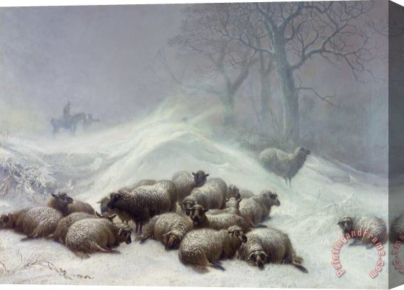 Thomas Sidney Cooper Under the Shelter of the Shapeless Drift Stretched Canvas Print / Canvas Art