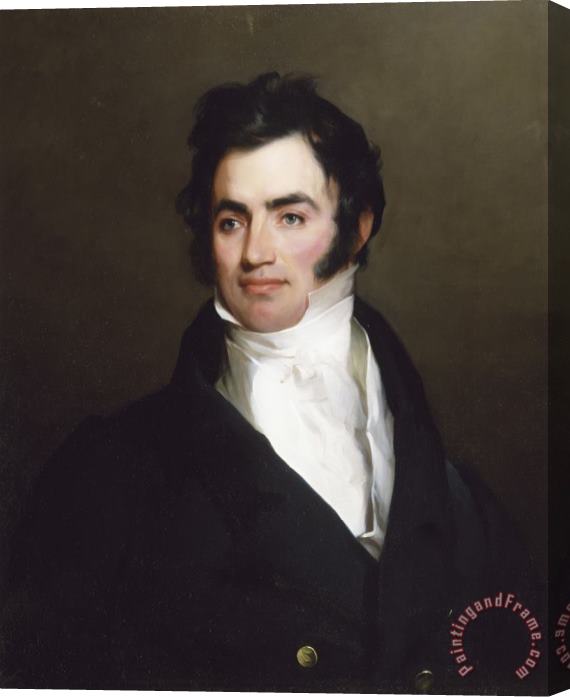 Thomas Sully Portrait of Benjamin Tevis Stretched Canvas Painting / Canvas Art
