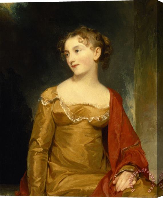 Thomas Sully Portrait of Maria Livingston (mrs. John C. Tillotson) Stretched Canvas Painting / Canvas Art