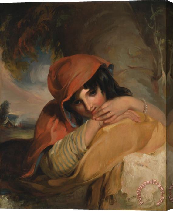 Thomas Sully The Gypsy Girl Stretched Canvas Painting / Canvas Art
