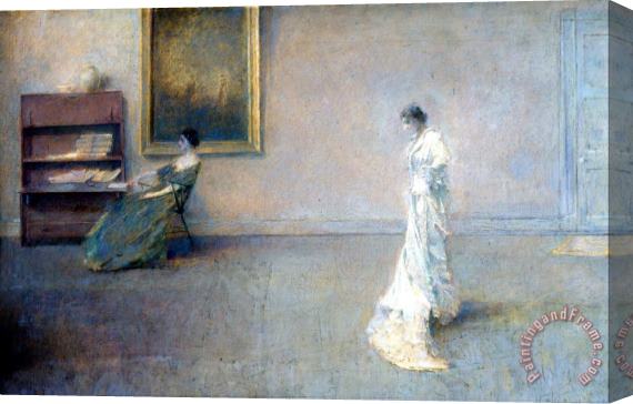 Thomas Wilmer Dewing The White Dress Stretched Canvas Painting / Canvas Art