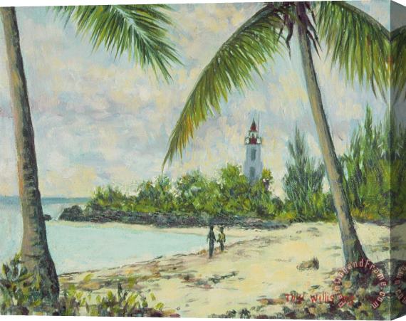 Tilly Willis The Lighthouse - Zanzibar Stretched Canvas Painting / Canvas Art