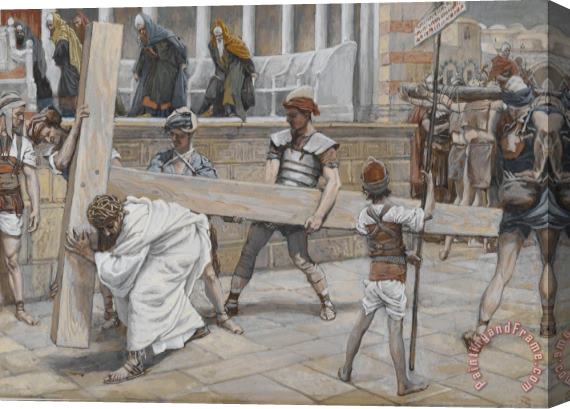 Tissot Jesus Bearing the Cross Stretched Canvas Painting / Canvas Art