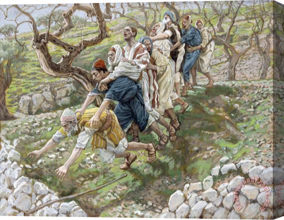Tissot The Blind Leading the Blind Stretched Canvas Print / Canvas Art