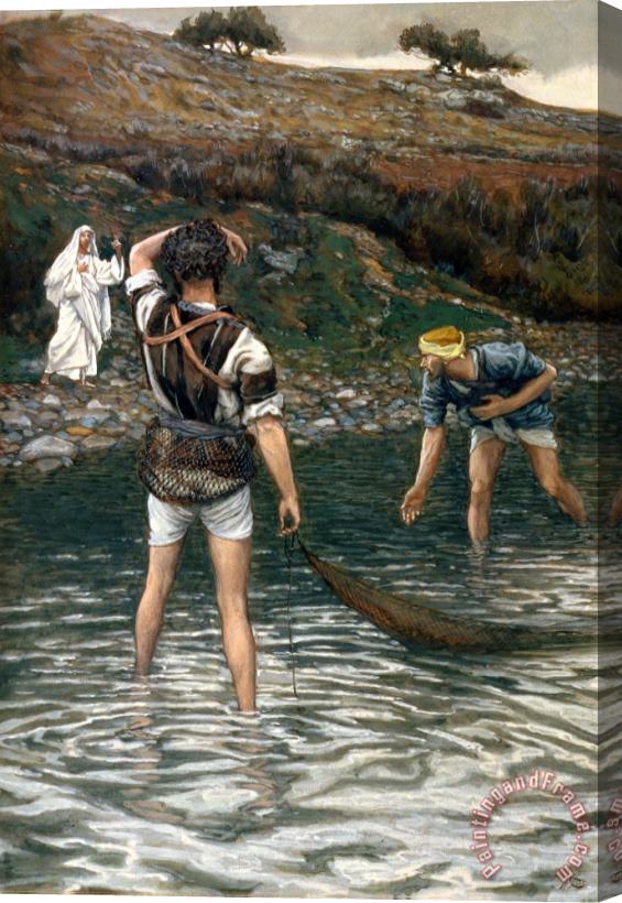 Tissot The Calling of Saint Peter and Saint Andrew Stretched Canvas Painting / Canvas Art