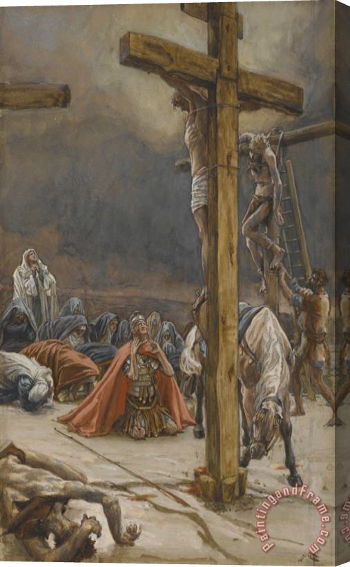 Tissot The Confession of Saint Longinus Stretched Canvas Painting / Canvas Art