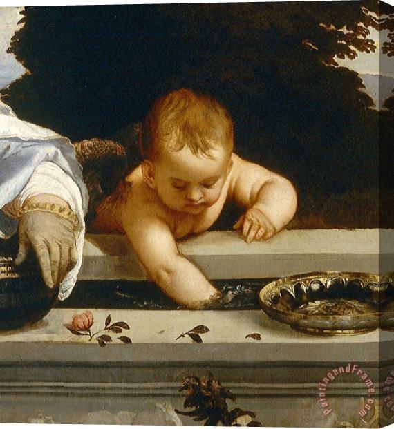 Titian Angel Of Sacred And Profane Love Detail Stretched Canvas Painting / Canvas Art