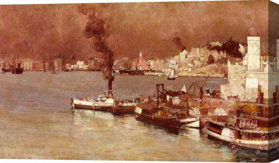 Tom Roberts An Autumn Morning, Milson's Point, Sydney Stretched Canvas Print / Canvas Art