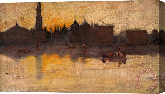 Tom Roberts Gray Day in Spring, Venice Stretched Canvas Print / Canvas Art