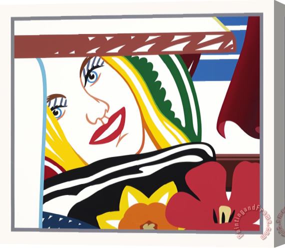 Tom Wesselmann From Bedroom Painting #41, 1990 Stretched Canvas Print / Canvas Art