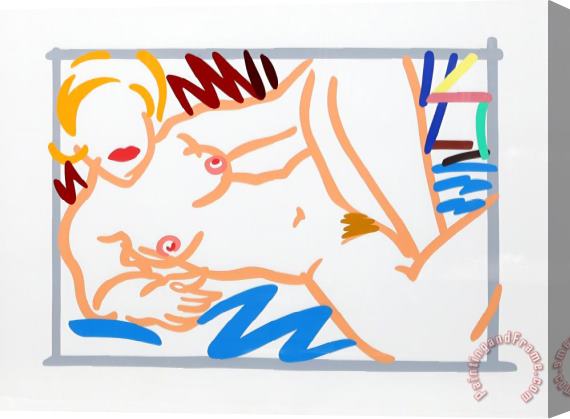 Tom Wesselmann Judy on Blue Blanket, 2000 Stretched Canvas Painting / Canvas Art