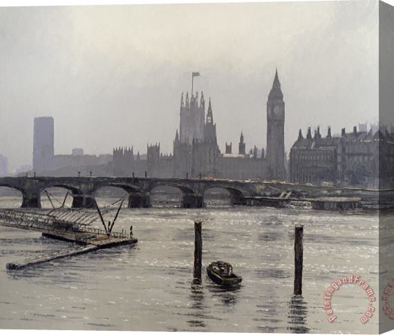 Tom Young Westminster Stretched Canvas Print / Canvas Art
