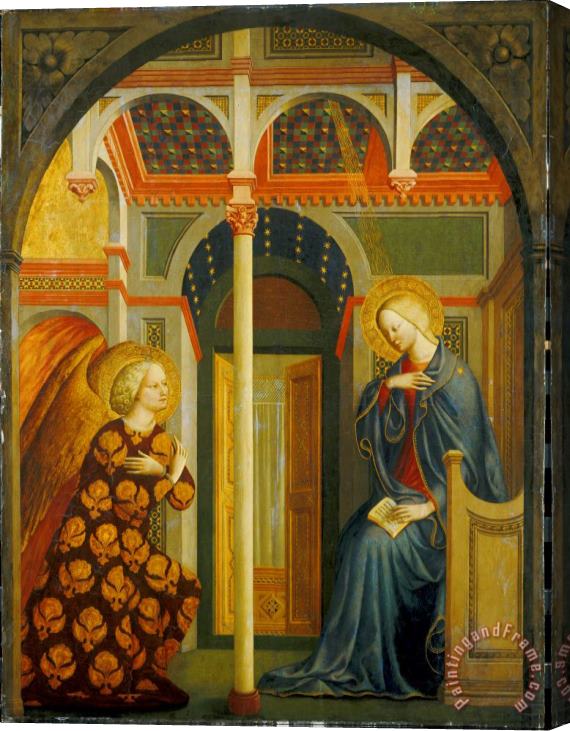 Tommaso Masolino da Panicale The Annunciation Stretched Canvas Painting / Canvas Art