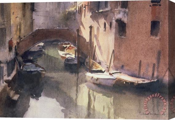Trevor Chamberlain A Quiet Canal in Venice Stretched Canvas Painting / Canvas Art Trevor Chamberlain A Quiet Canal in Venice Stretched Canvas Painting / Canvas Art