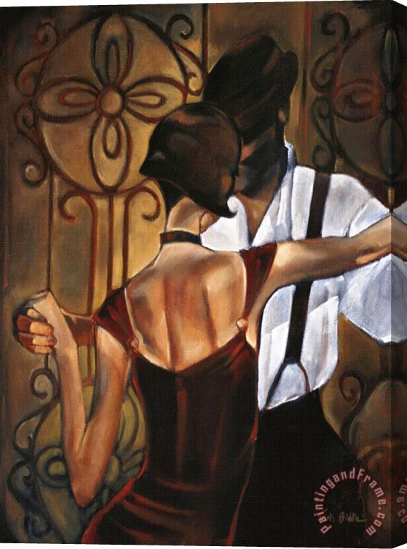 Trish Biddle Evening-tango Stretched Canvas Print / Canvas Art