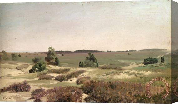 Valentin Ruths The Heath near Wilsede Stretched Canvas Print / Canvas Art