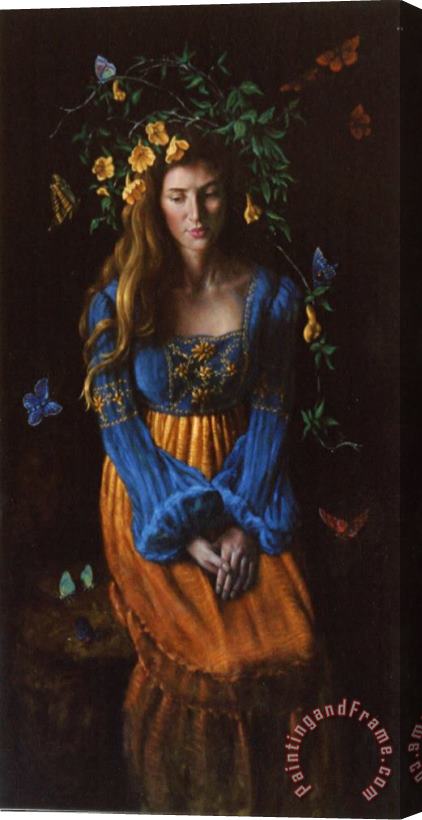 Van Rainy Hecht Nielsen Flora Stretched Canvas Painting / Canvas Art