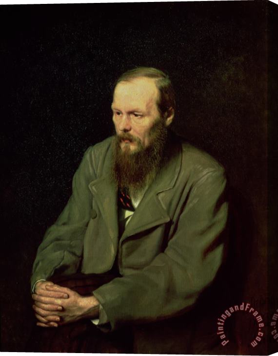 Vasili Grigorevich Perov Portrait Of Fyodor Dostoyevsky Stretched Canvas Painting / Canvas Art