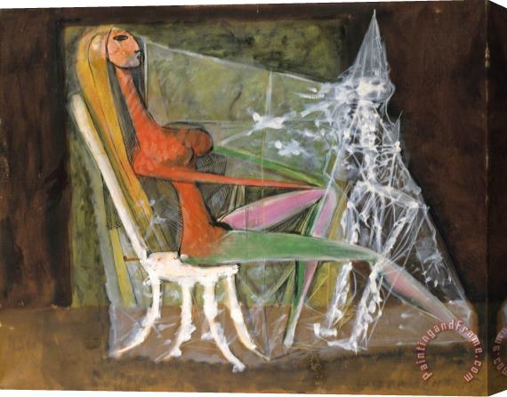 Victor Brauner The Ice Knight, 1938 Stretched Canvas Painting / Canvas Art