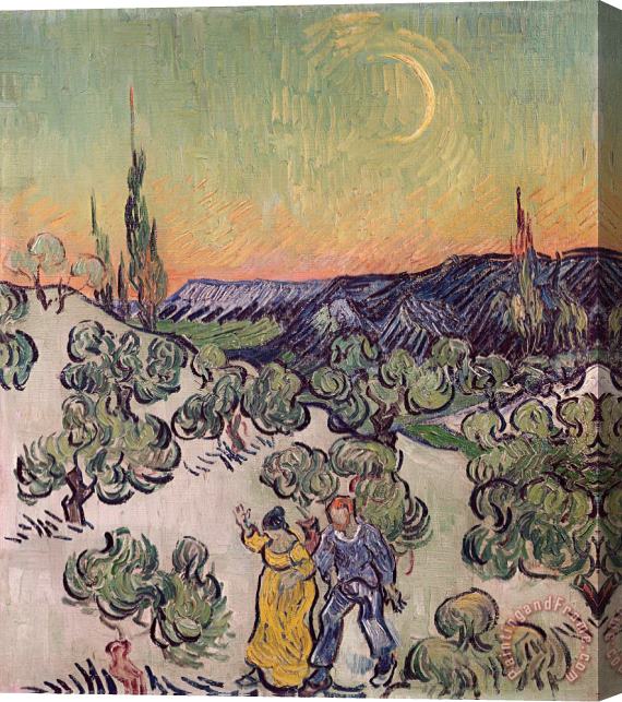 Vincent van Gogh Moonlit Landscape Stretched Canvas Print / Canvas Art