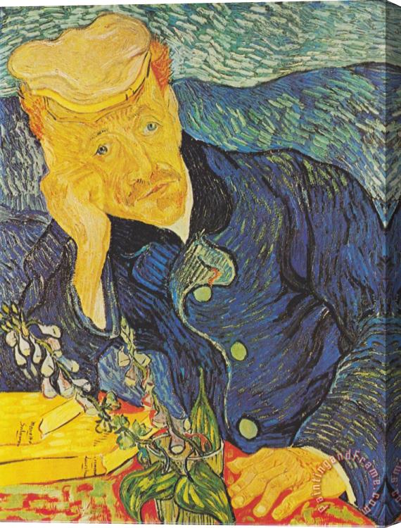 Vincent van Gogh Portrait of Doctor Gachet Stretched Canvas Painting / Canvas Art