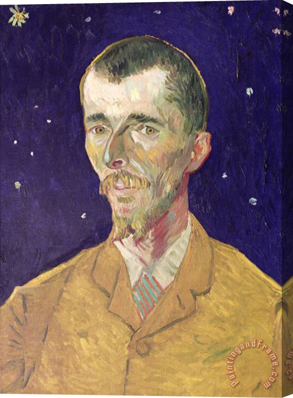 Vincent van Gogh Portrait Of Eugene Boch Stretched Canvas Painting / Canvas Art
