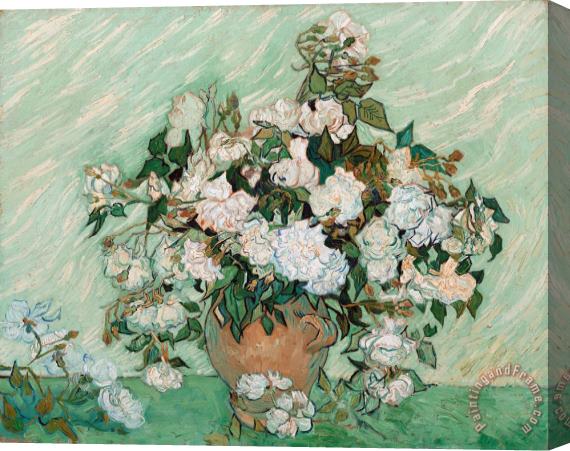 Vincent van Gogh Roses Stretched Canvas Print / Canvas Art