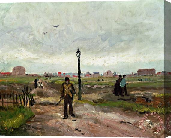 Vincent van Gogh The Outskirts Of Paris Stretched Canvas Print / Canvas Art