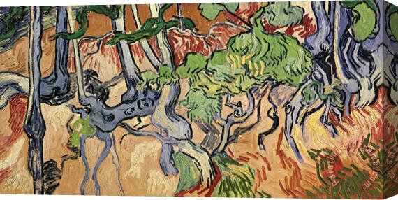 Vincent van Gogh Tree Roots Stretched Canvas Painting / Canvas Art