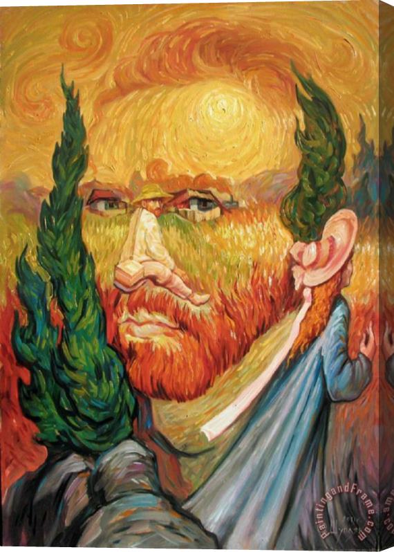 Vincent van Gogh Van Gogh Hidden Images Stretched Canvas Print / Canvas Art
