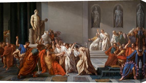 Vincenzo Camuccini Death of Julius Caesar (100 44 Bc) (oil on Canvas) Stretched Canvas Print / Canvas Art