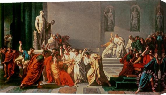 Vincenzo Camuccini Death of Julius Caesar Stretched Canvas Painting / Canvas Art