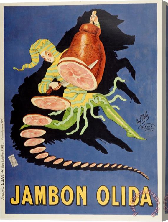 Vintage Images Jambon Olida Stretched Canvas Painting / Canvas Art