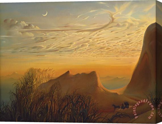 Vladimir Kush Anticipation of a Night's Shelter Stretched Canvas Print / Canvas Art