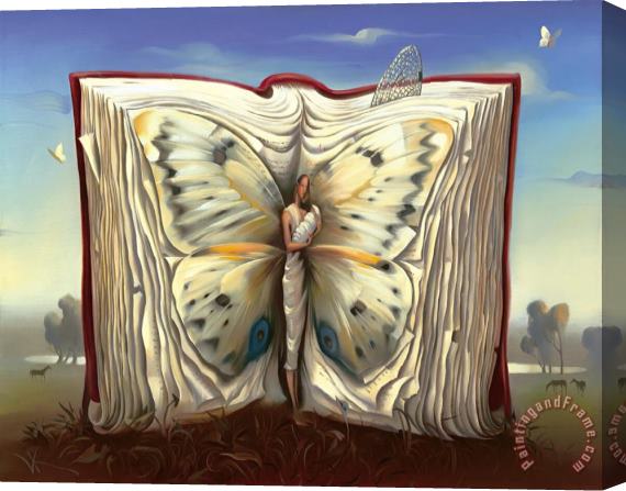 Vladimir Kush Book of Books Stretched Canvas Painting / Canvas Art