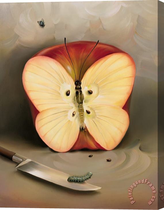 Vladimir Kush Butterfly Apple Stretched Canvas Painting / Canvas Art