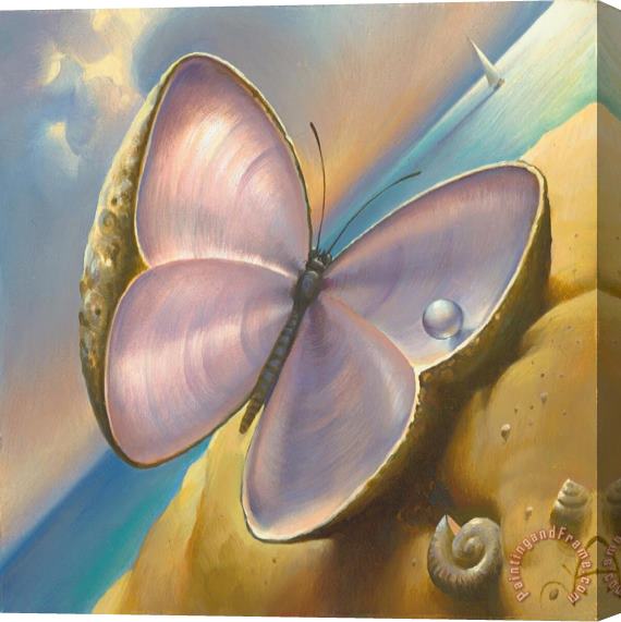 Vladimir Kush Pearl Wings Stretched Canvas Painting / Canvas Art