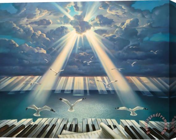 Vladimir Kush Symphony of The Sun Stretched Canvas Print / Canvas Art