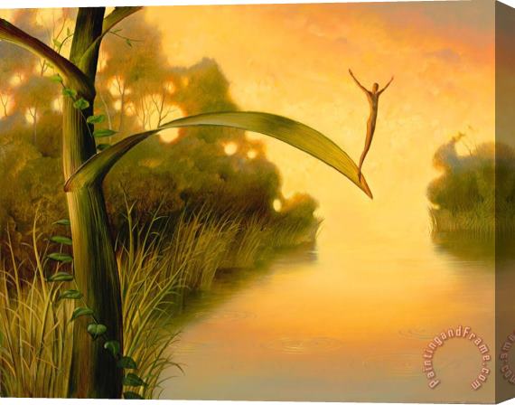 Vladimir Kush Waiting for Luck Stretched Canvas Print / Canvas Art